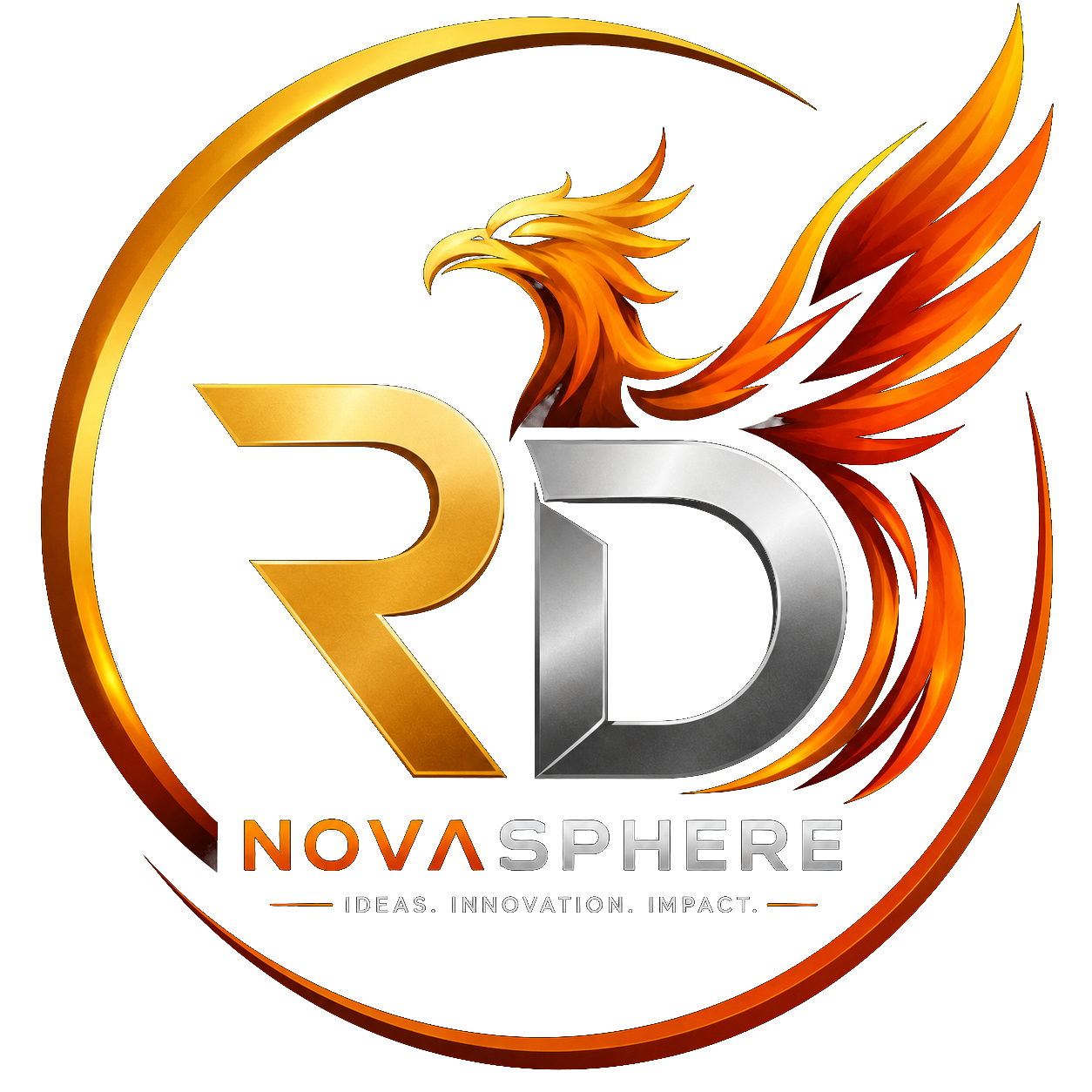 RD NovaSphere clear phoenix primary logo